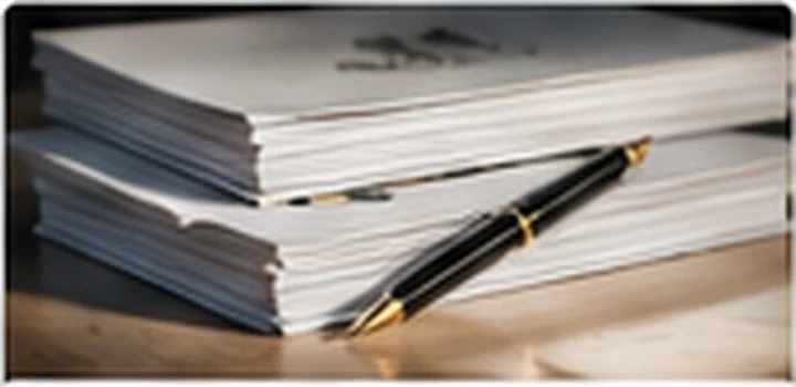 Organised legal documents on a professional office desk